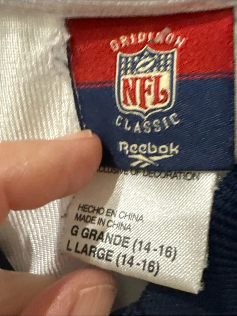 Reebok official looking